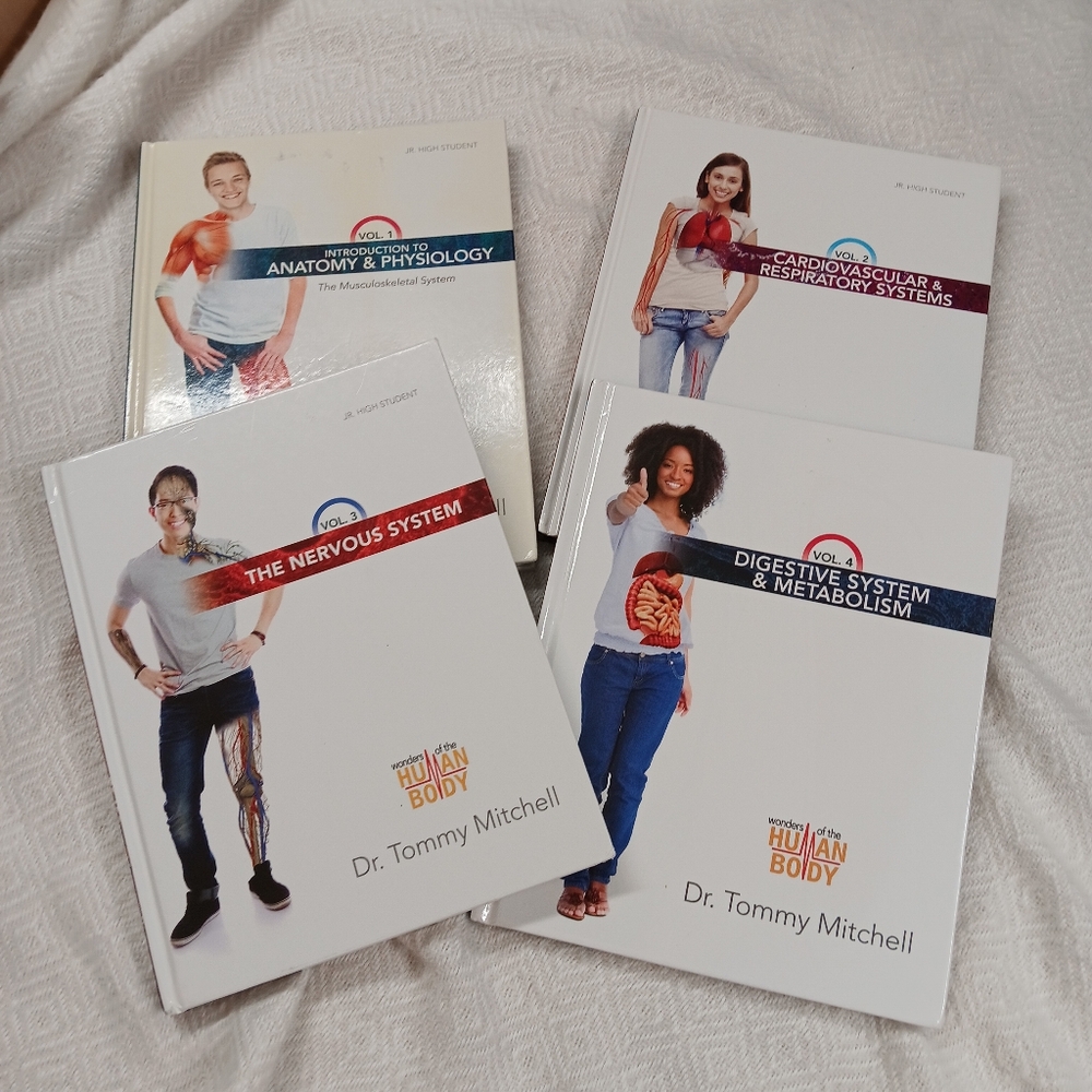 Master Books Wonders of the Human Body By Dr. Tommy Mitchell Volume 1-4